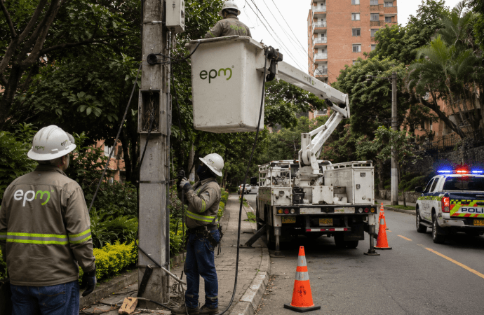 EPM alerta por posibles cortes de energía en Envigado debido al aumento del robo de cables