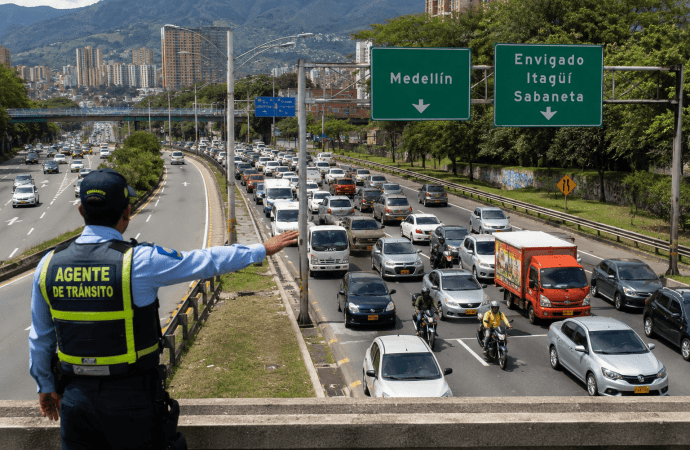 Movilidad: estos son los puntos con mayores congestiones en el Valle de Aburrá y el Oriente antioqueño