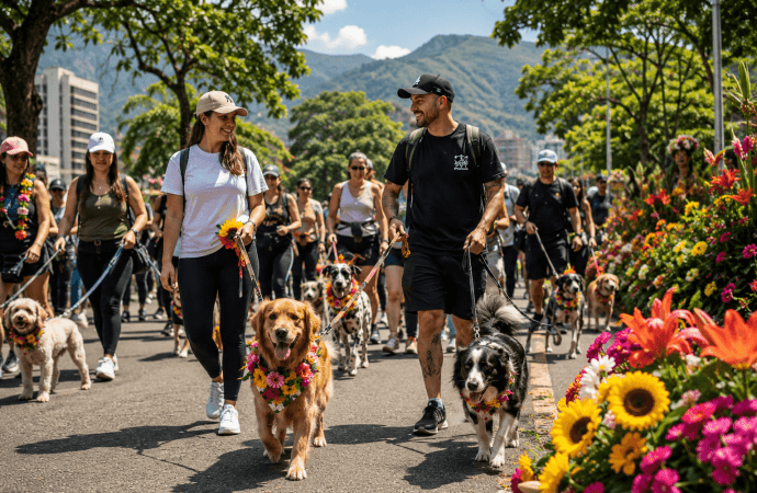 La Caminata Canina celebra 27 años en la Feria de las Flores de Medellín