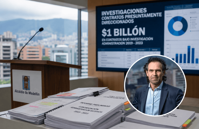 Fico Gutiérrez denuncia presuntas irregularidades por $1 billón en contratos de Medellín