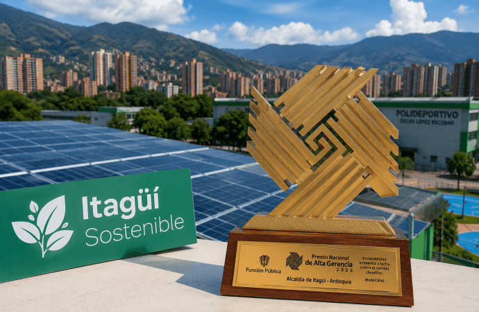 Itagüí recibe por tercer año seguido el Premio Nacional de Alta Gerencia gracias a su estrategia sostenible