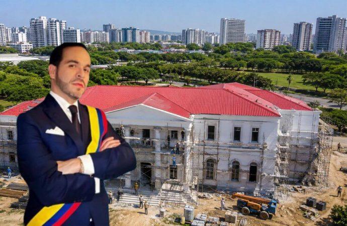 Avanzan las obras de la sede presidencial de Abelardo De la Espriella en Barranquilla