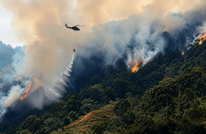 Incendios forestales en Antioquia: cuatro permanecen activos y reciben apoyo aéreo