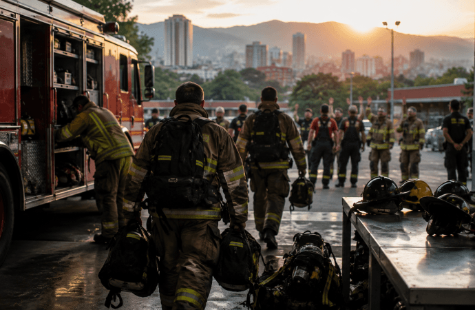 Bomberos de Medellín regresan tras apoyar rescates