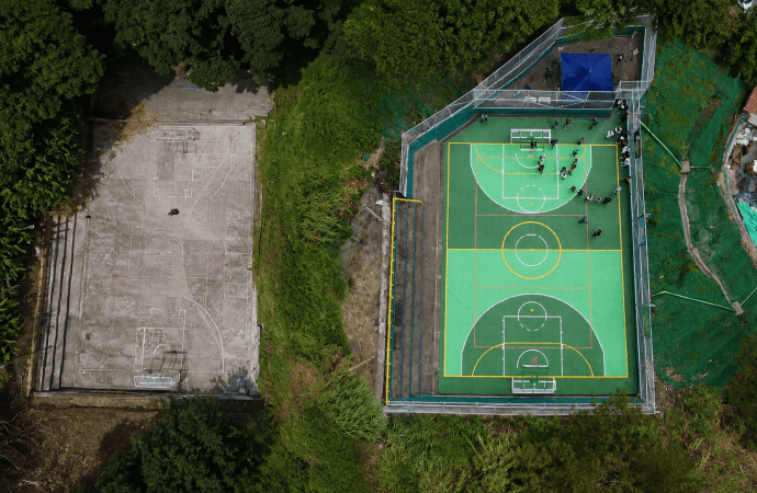Renovaron la cancha El Pozo en la comuna 13