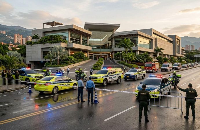 Balacera en Envigado tras un hurto en City Plaza dejó un capturado y generó momentos de pánico