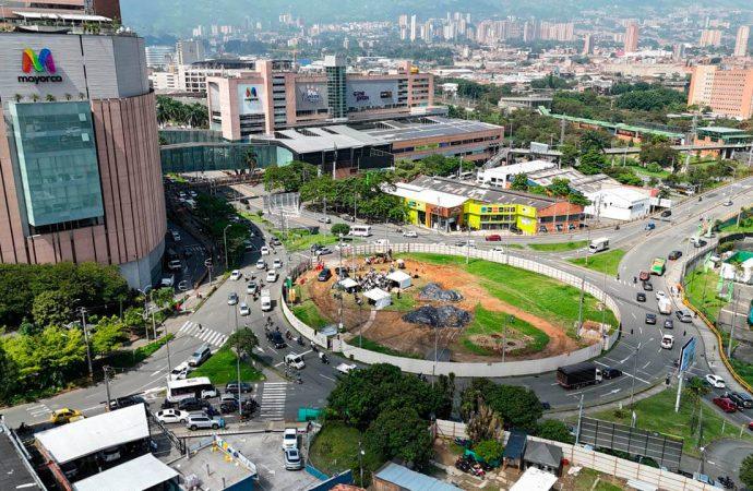 Intercambio vial de Mayorca avanza al 20 % y toma forma en Envigado