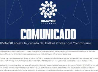 Terremoto aplaza partidos: Medellín y Envigado cambian de fecha