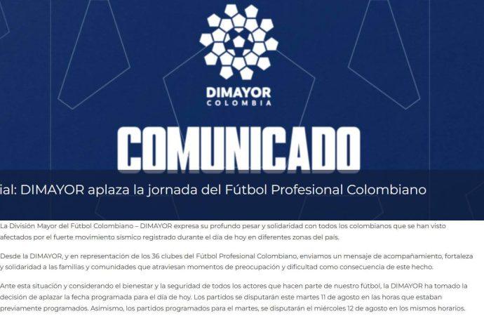 Terremoto aplaza partidos: Medellín y Envigado cambian de fecha