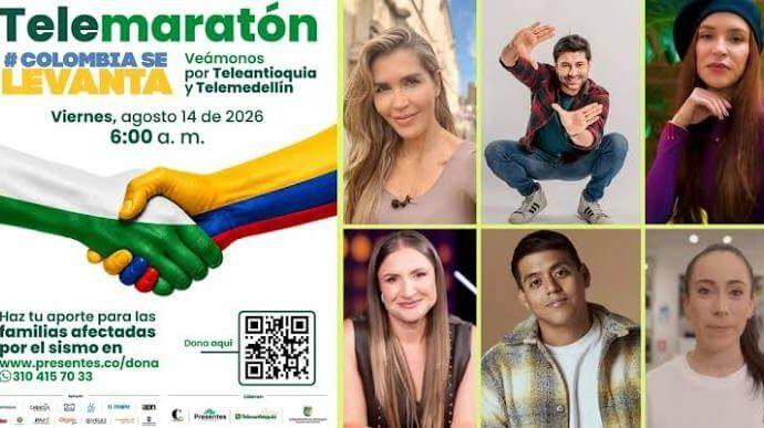 Telemaratón en Antioquia busca ayudar a damnificados del terremoto: así puede donar