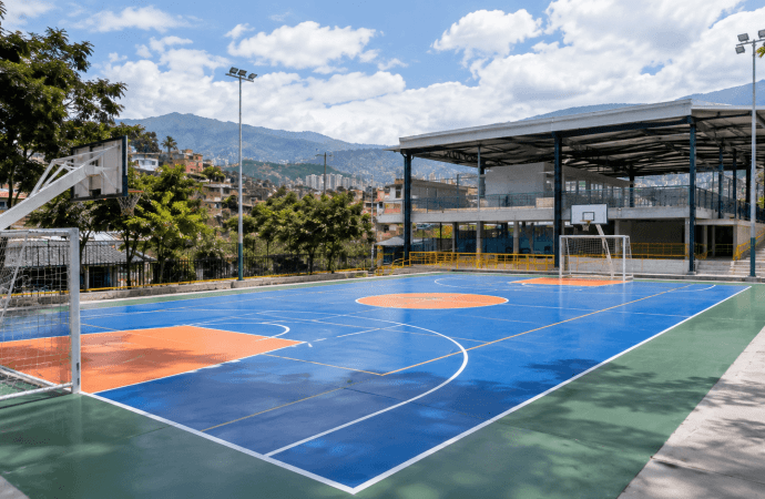 Itagüí renovó la placa polideportiva de Estación del Sur