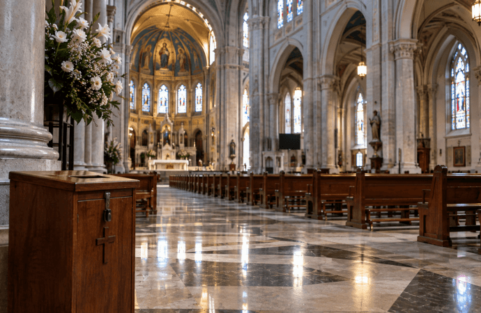 Intentaron sacar la alcancía de la Catedral de Medellín