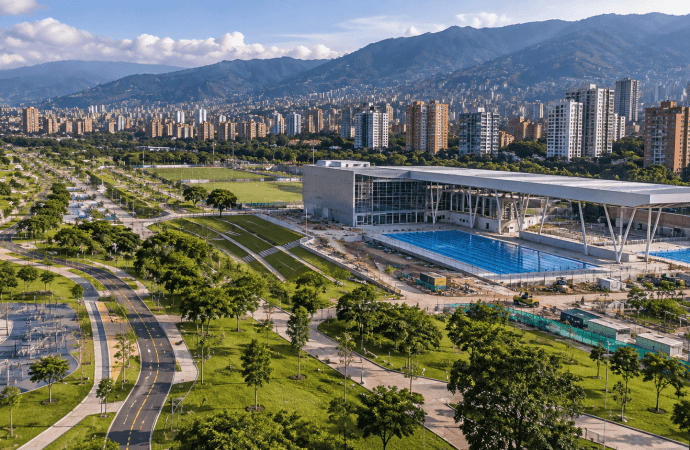 Gran Parque Medellín: licitan nuevo complejo acuático