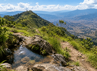 Bello inspecciona nacimientos de agua en el Cerro Quitasol