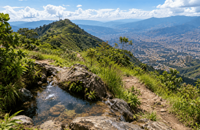 Bello inspecciona nacimientos de agua en el Cerro Quitasol